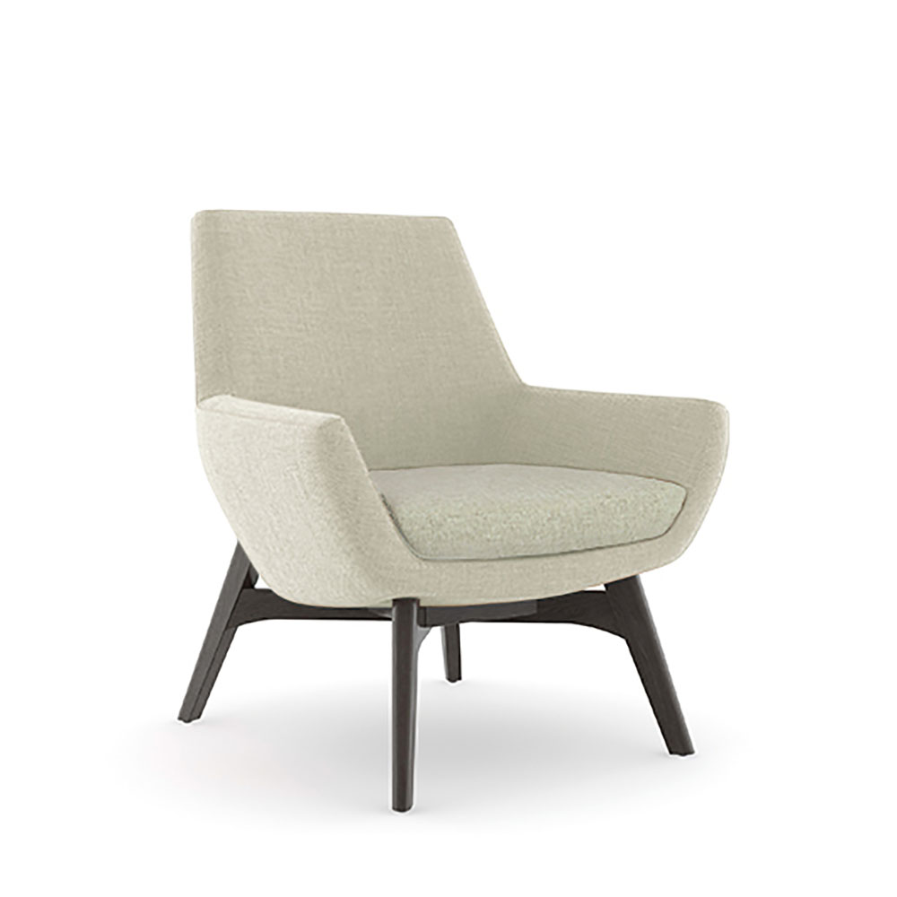881-L10<br>Ellary Mid Back Lounge<br>Four Legs Solid Wood
