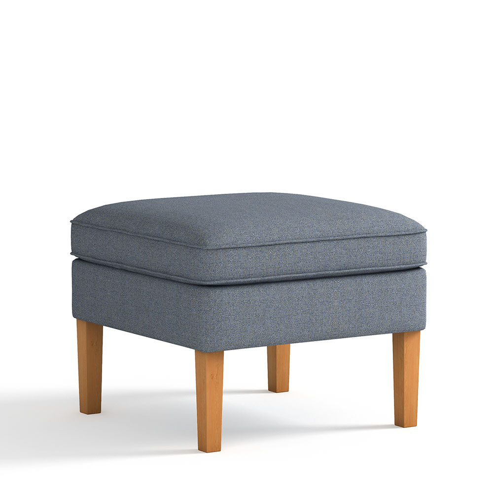 202H<br>Athens Ottoman<br>Four Legs Solid Wood