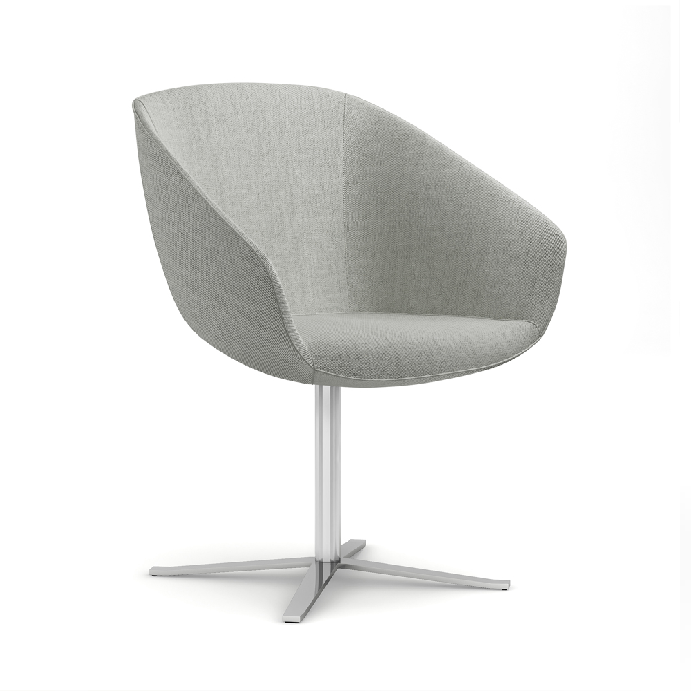 810-R15<br>Breanna Arm Chair<br>Pedestal Swivel Chrome