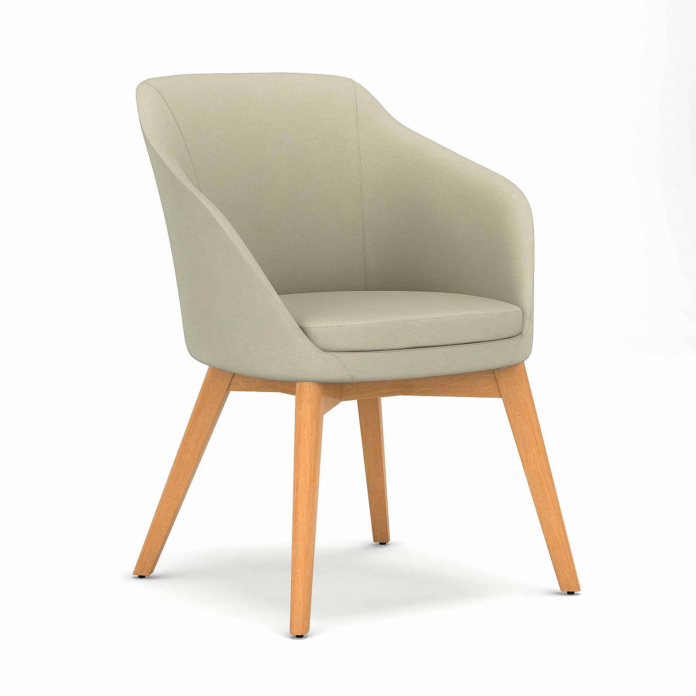 850-L7<br>Gwen Arm Chair<br>Four Legs Solid Wood