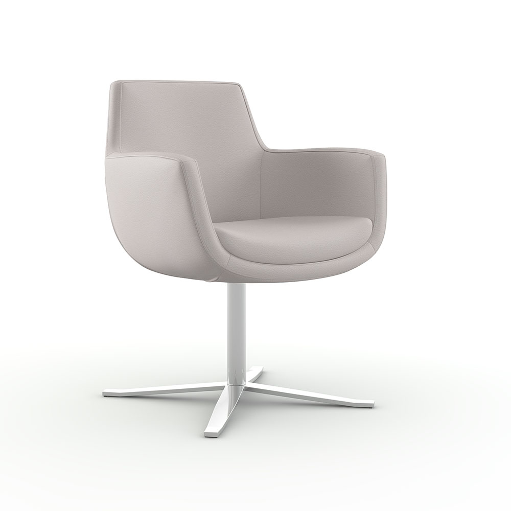 870-R15<br>Marin Arm Chair<br>Pedestal Swivel Chrome